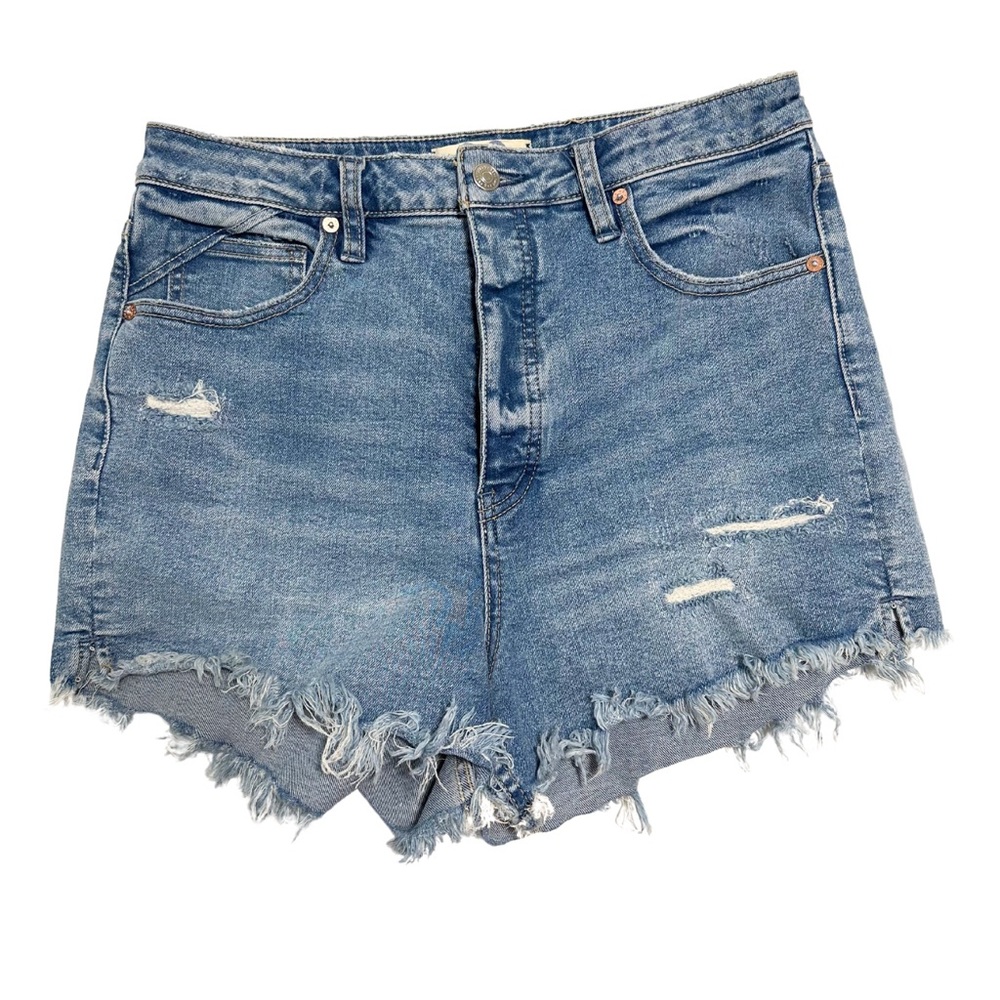 We the Free Curve Denim Stretchy Cutoff Shorts Size 30